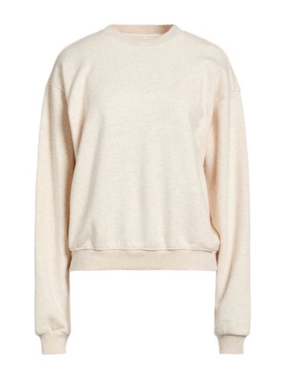 SKIMS COTTON FLEECE CLASSIC CREWNECK in OATMEAL HEATHER - size large